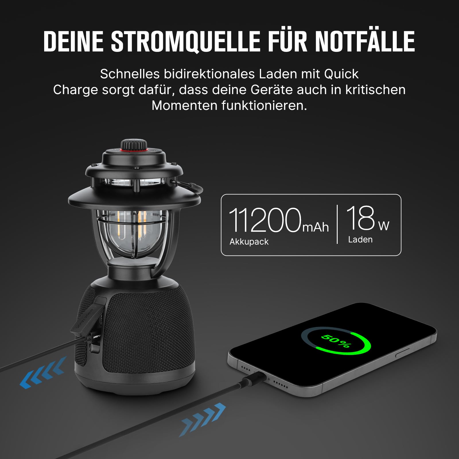 Olight Olantern 2-in-1 LED Camping Lantern with Bluetooth Speaker - 300LM Dimmable Light for Outdoor, Party & Home Decor