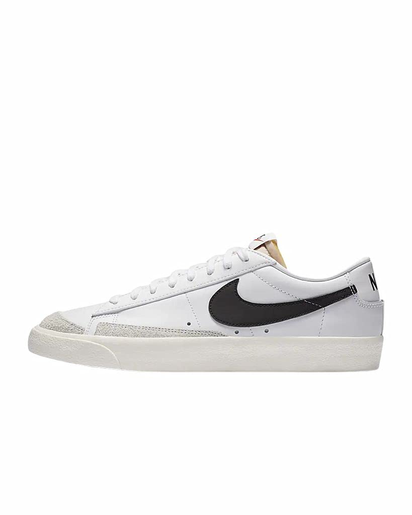 Nike Boys Blazer Low '77 Sneakers - Big Kid Size, Classic White & Black Basketball Shoes for School, Sports & Casual Wear