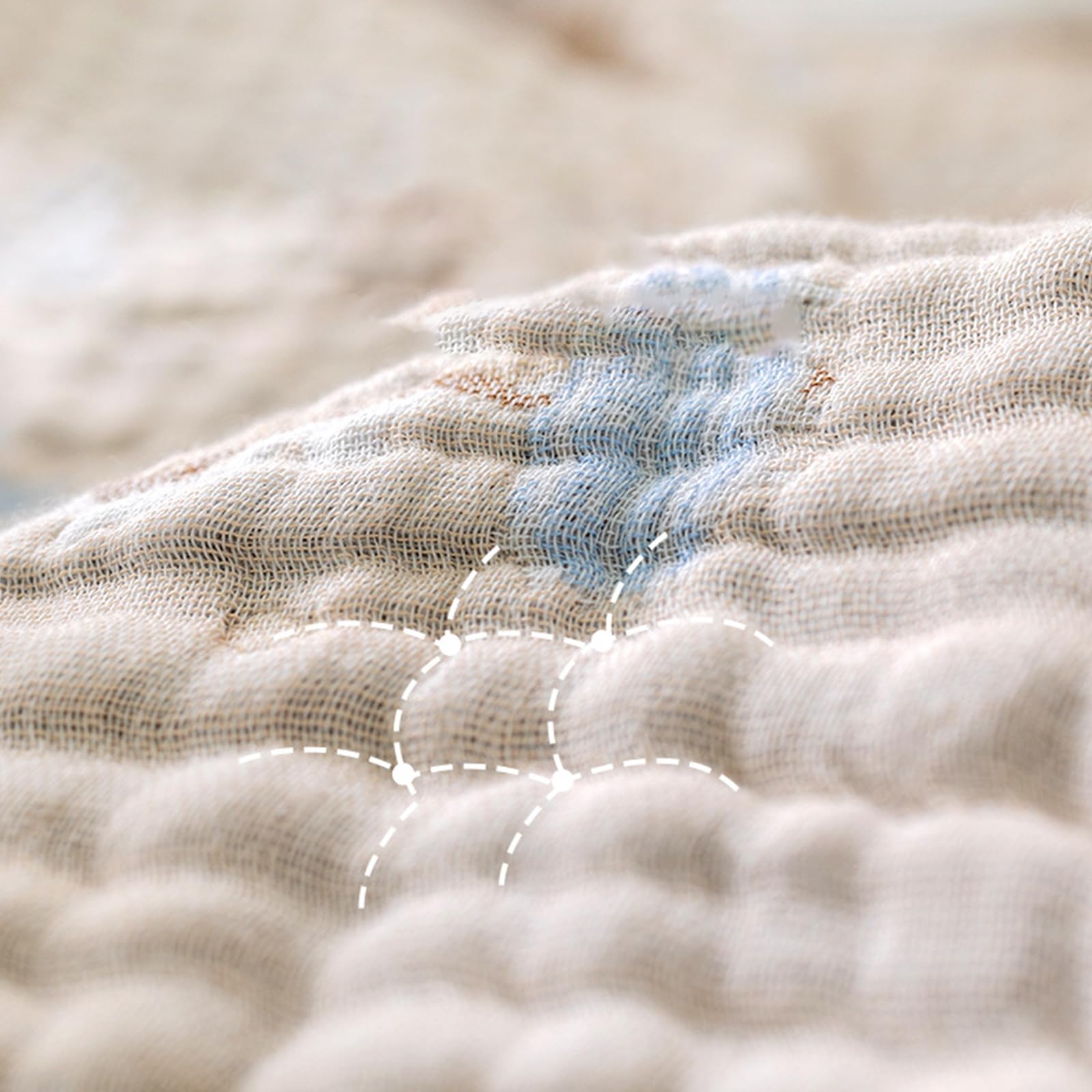 Soft Cotton Muslin Baby Stroller Blanket - Breathable & Lightweight for Newborns & Infants - Perfect for Strollers, Cribs, and Swaddling