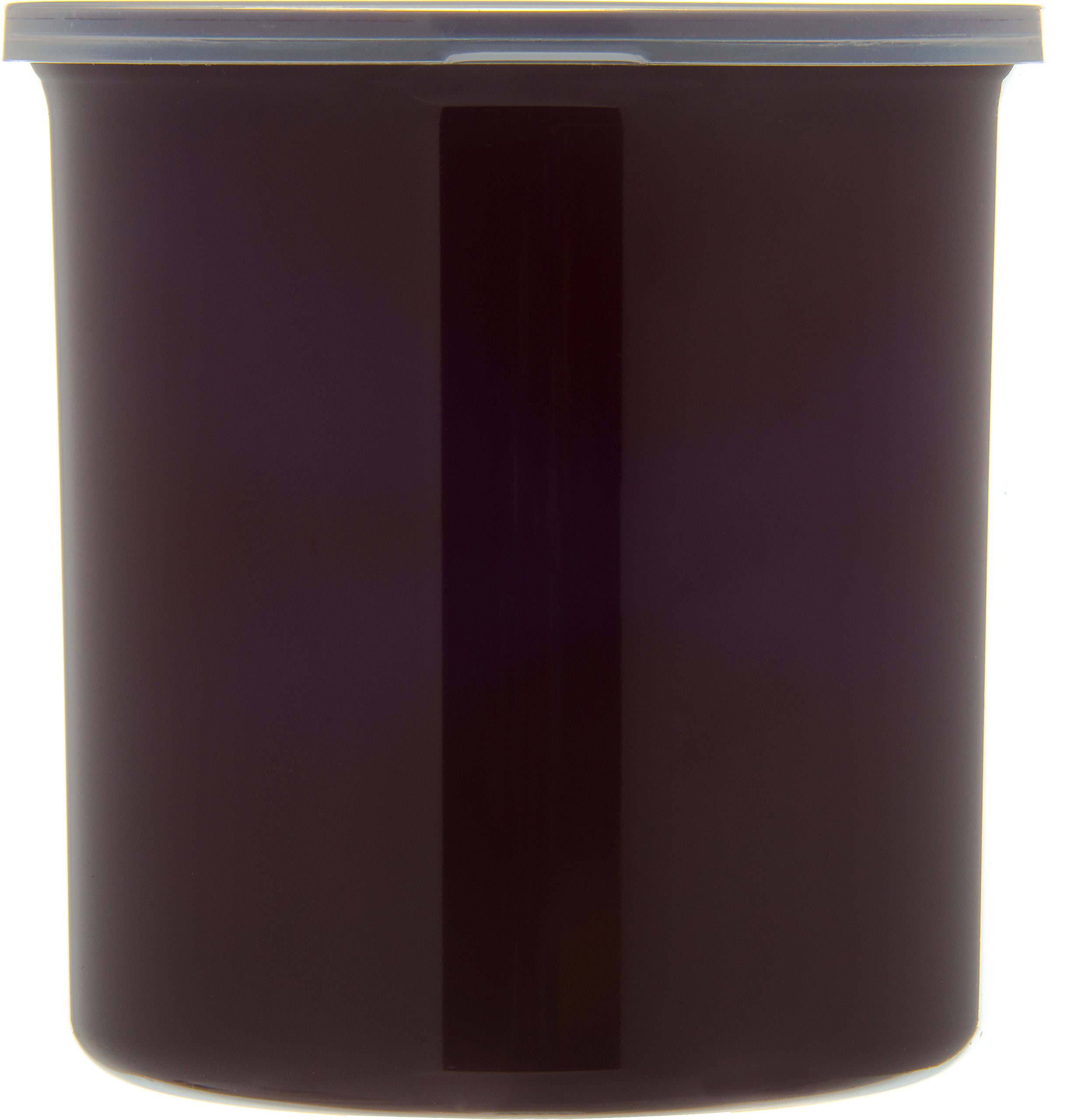 Carlisle 1.2 Quart Classic Round Plastic Food Storage Containers with Lids - 12 Pack Brown - Airtight Kitchen & Restaurant Organization for Meal Prep, Leftovers & Bulk Food Storage