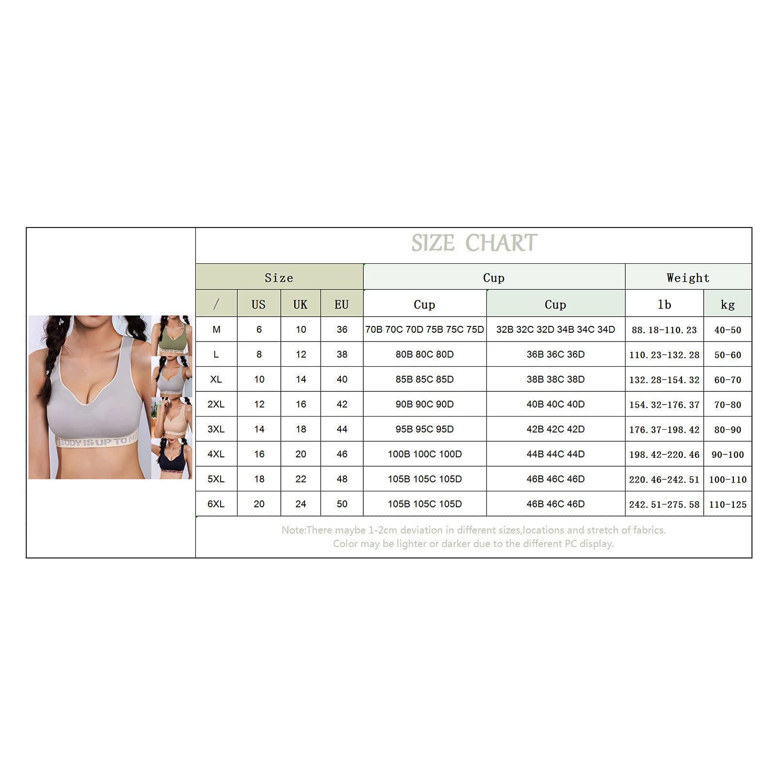 **Women's High Support Sports Bra 2-Pack - Large Size Yoga Fitness Underwear for Running, Gym & Active Lifestyle**