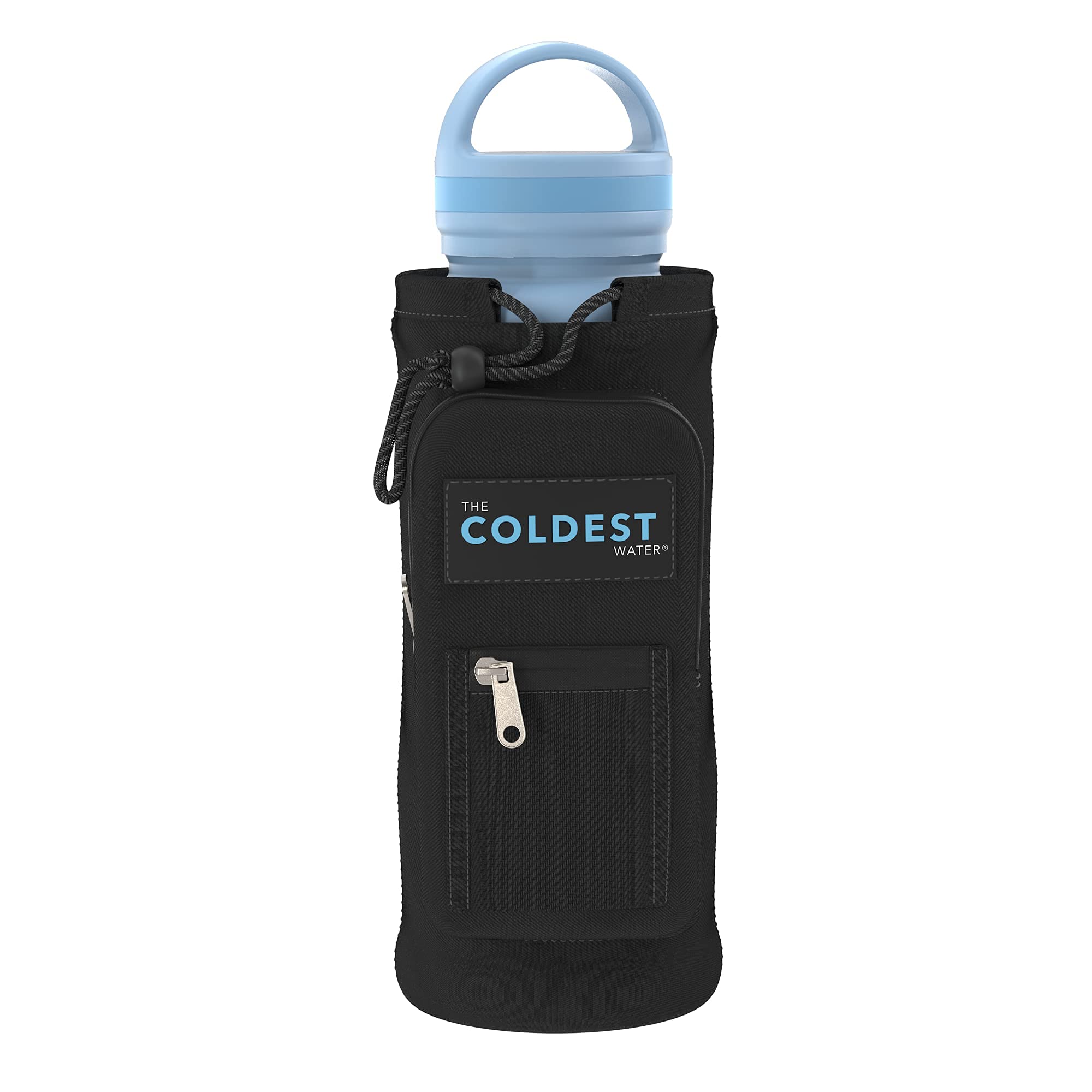 Coldest Universal Bottle Holder - Stroller & Bike Cup Holder with Large Caliber Design, Black - Perfect for Outdoor Adventures, Commuting, and Daily Use