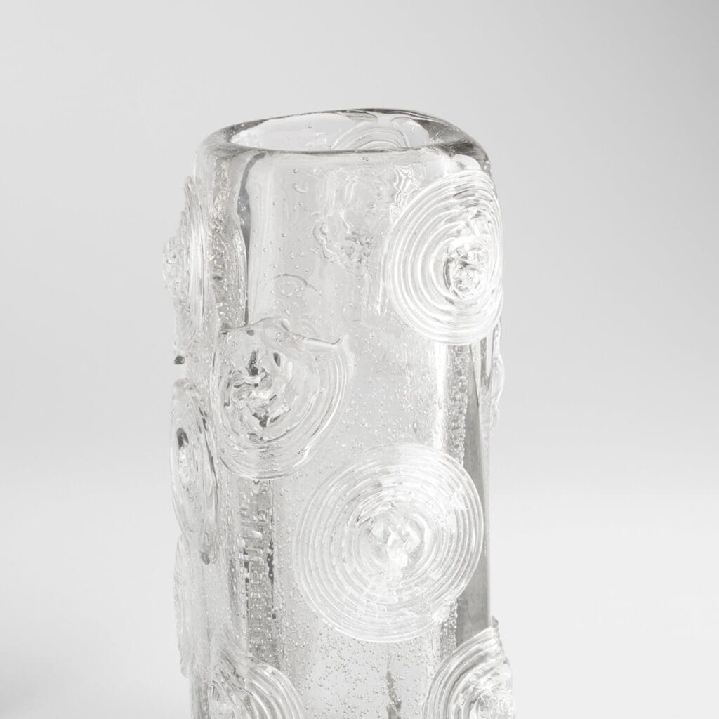 Cyan Design 11488 Tantalus Vase - Clear Glass Decorative Vase for Home Decor, Wedding Centerpiece & Floral Arrangements