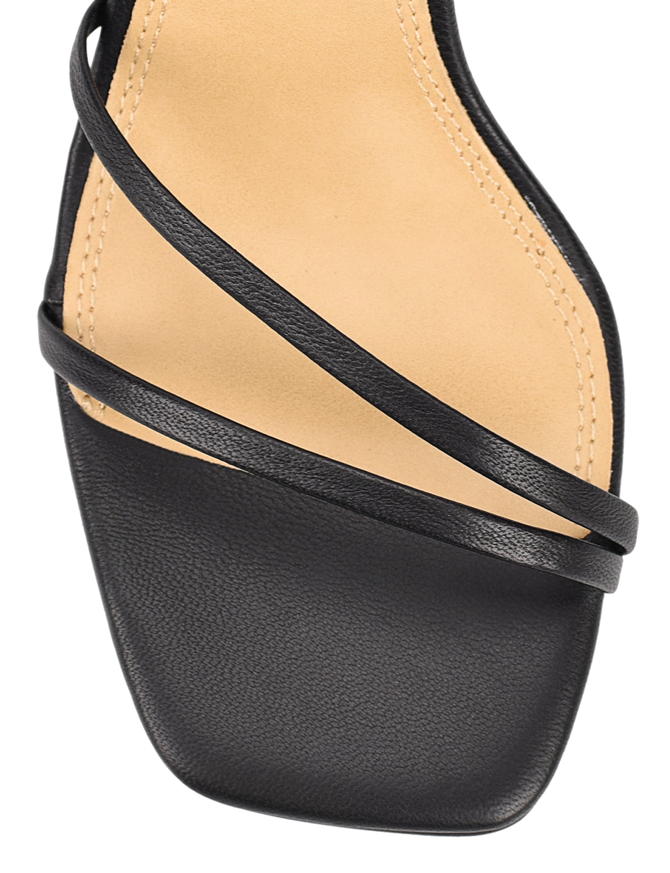 Black Leather Strappy Heel Sandals for Women - Comfortable High Heels for Party, Wedding & Evening Events