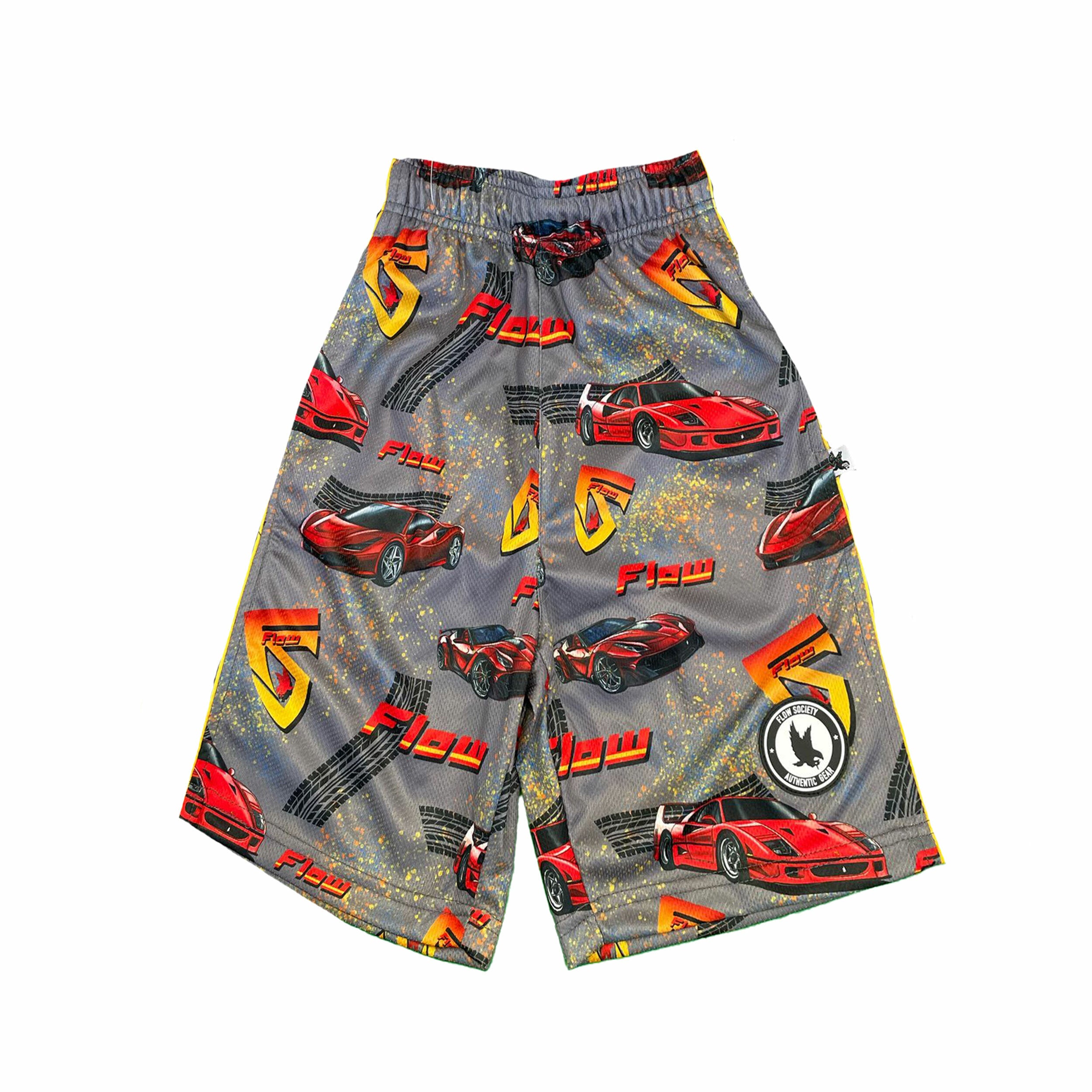 Boys' Athletic Running Shorts with Speed Trap Design - Lightweight Breathable Workout Shorts for Kids' Sports & Outdoor Activities