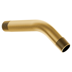 Moen 10154BG Brushed Gold 6-Inch Shower Arm - Durable Bathroom Fixture for Modern Showers & Bathroom Renovations