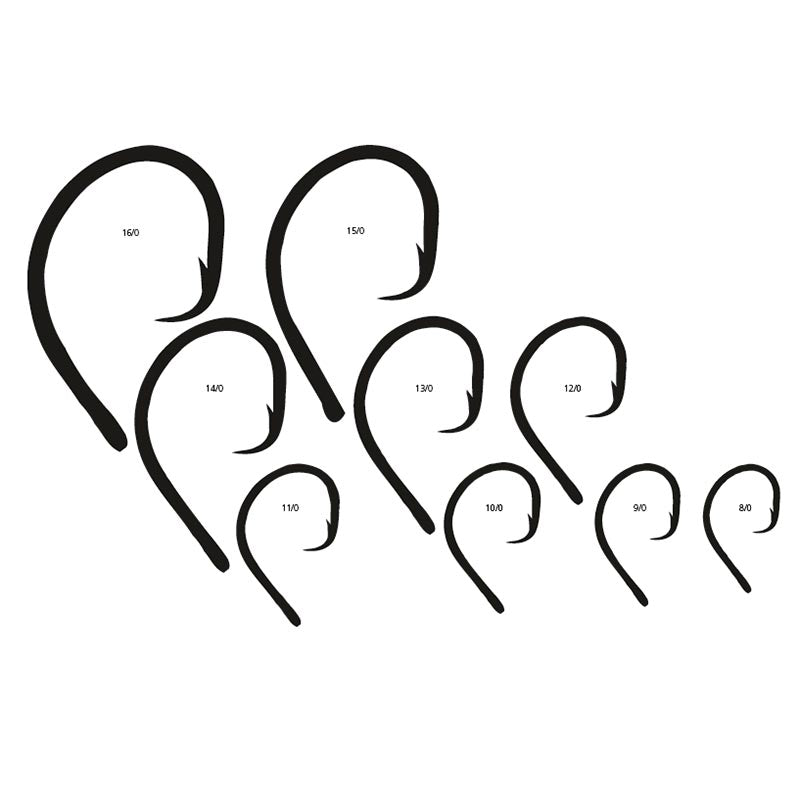 Mustad 39960 Tuna Circle Duratin Hooks - Saltwater Fishing Hooks for Tuna, Swordfish & Big Game Fish - Perfect for Offshore & Deep Sea Fishing Adventures