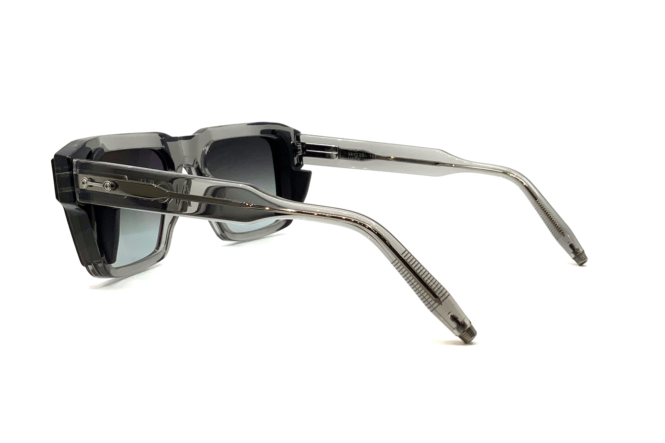 Akoni Hercules Sunglasses - Dark Grey Crystal Lenses with Grey Crystal Side Shields for UV Protection & Fashion | Perfect for Outdoor Sports, Driving & Daily Wear