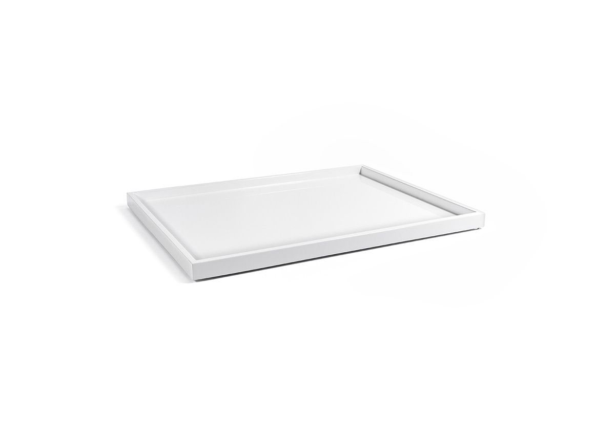 FOH New York Serving Tray Set of 4 - 16.75 x 13 Inches - Elegant Party Platter for Entertaining, Dining, and Home Decor