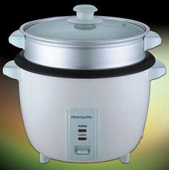 Frigidaire FD8018S 700W Electric Rice Cooker with Steamer - 220V Voltage for Perfectly Cooked Rice, Vegetables & More - Ideal for Home, Dorm & Small Kitchen Use