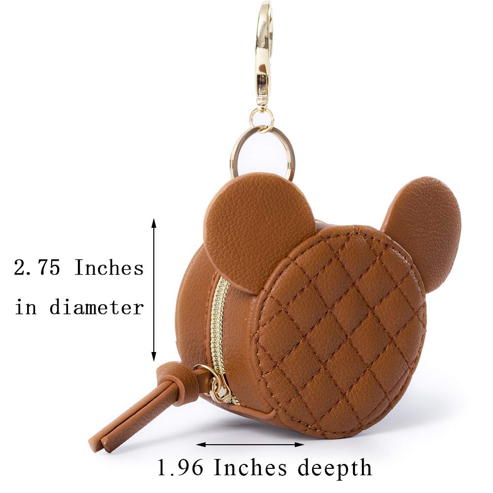 Miss Fong Genuine Leather Mini Diaper Bag Backpack - Compact Baby Carrier Purse with Pacifier Holder & Insulated Bottle Pocket - Perfect for New Moms, Travel & On-the-Go Parenting