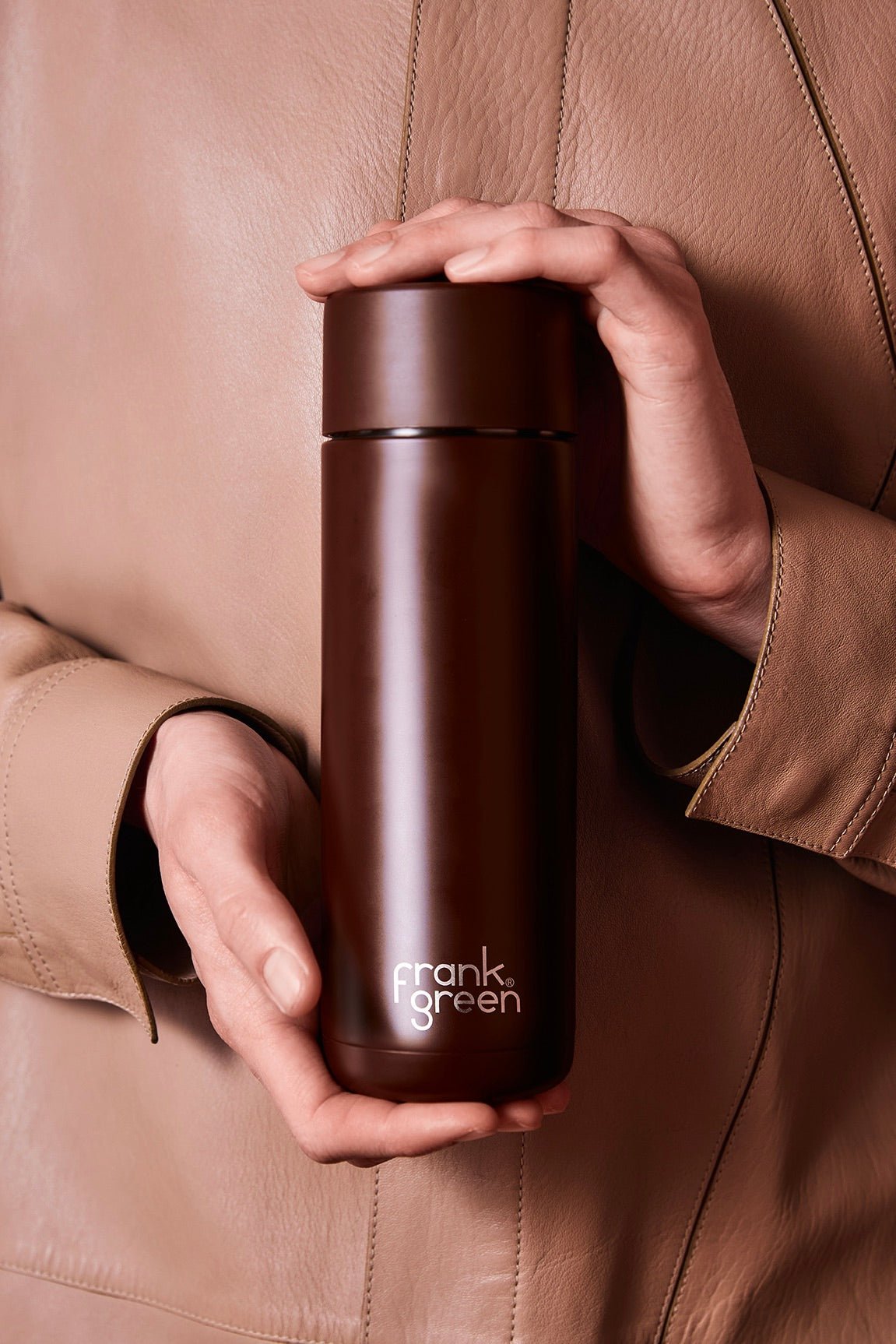 Eco-Friendly Ceramic Reusable Chocolate Bottle 20oz (595ml) - Perfect for Hot Chocolate, Coffee & Tea On-The-Go