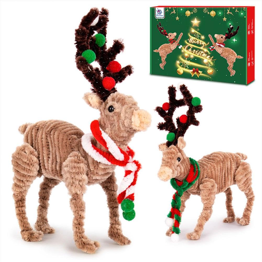 EIRZNGXQ Pipe Cleaners Craft Kit - 200pcs Colorful Chenille Stems for DIY Christmas Crafts, Creative Twisted Stick Set for Kids & Adults - Perfect for Holiday Decorations, School Projects & Party Favors