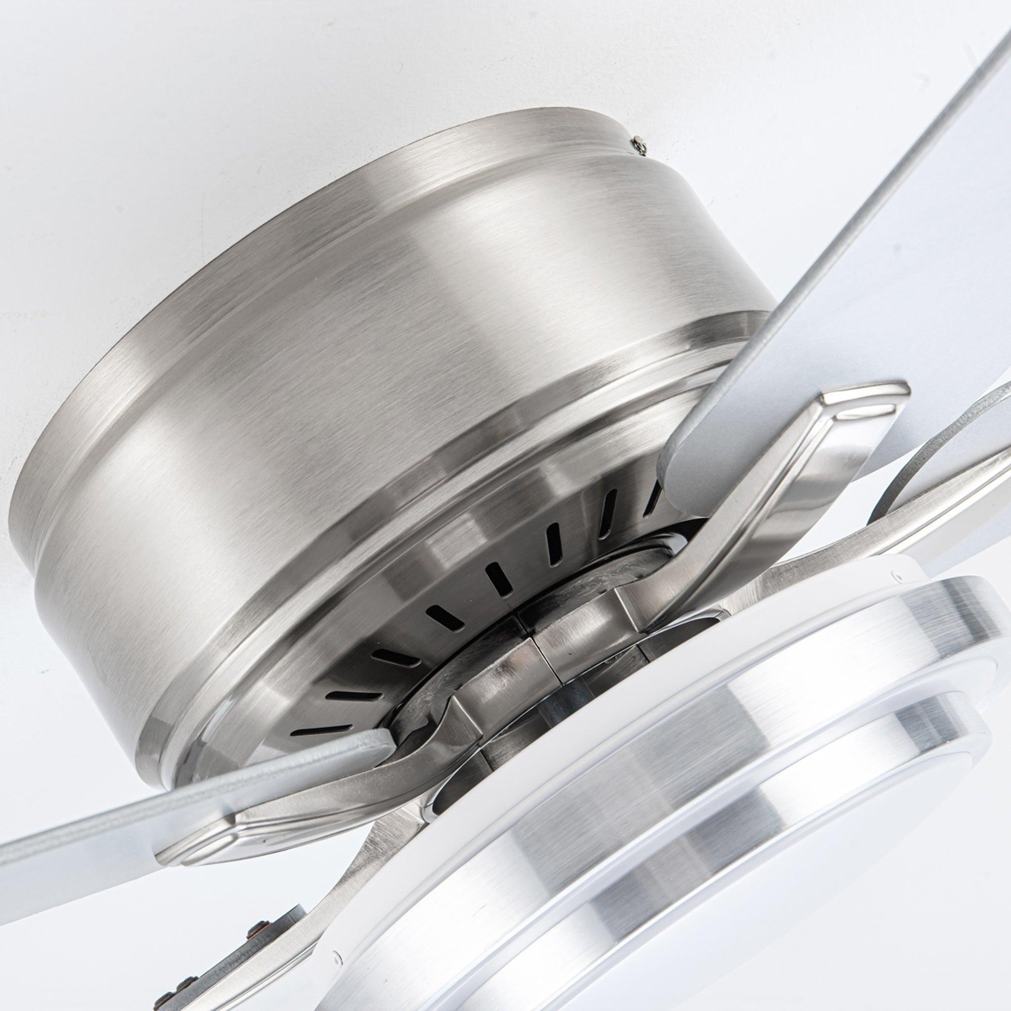 52 Vaczon 5-Blade Ceiling Fan with LED Light and Remote Control - Perfect for Living Room, Bedroom, and Office Cooling
