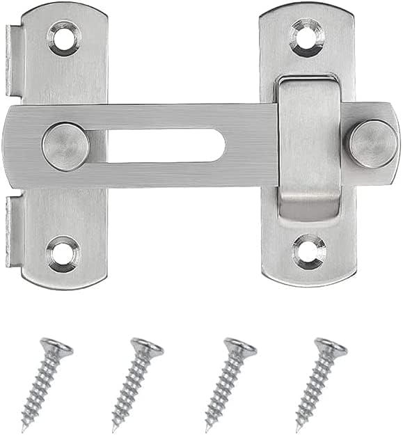 Heavy Duty Stainless Steel Flip Latch Lock - ULTRINA Bar Latch for Gates, Doors & Windows | Secure Sliding Antique Gate with Screws Included | Ideal for Home Security, Sheds, Fences & Barns