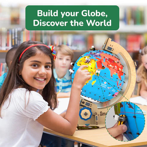 Smartivity Globe Explorer - Interactive Educational World Globe for Kids | STEM Learning Toy for Geography & Culture | Perfect for Classroom & Home Learning Activities