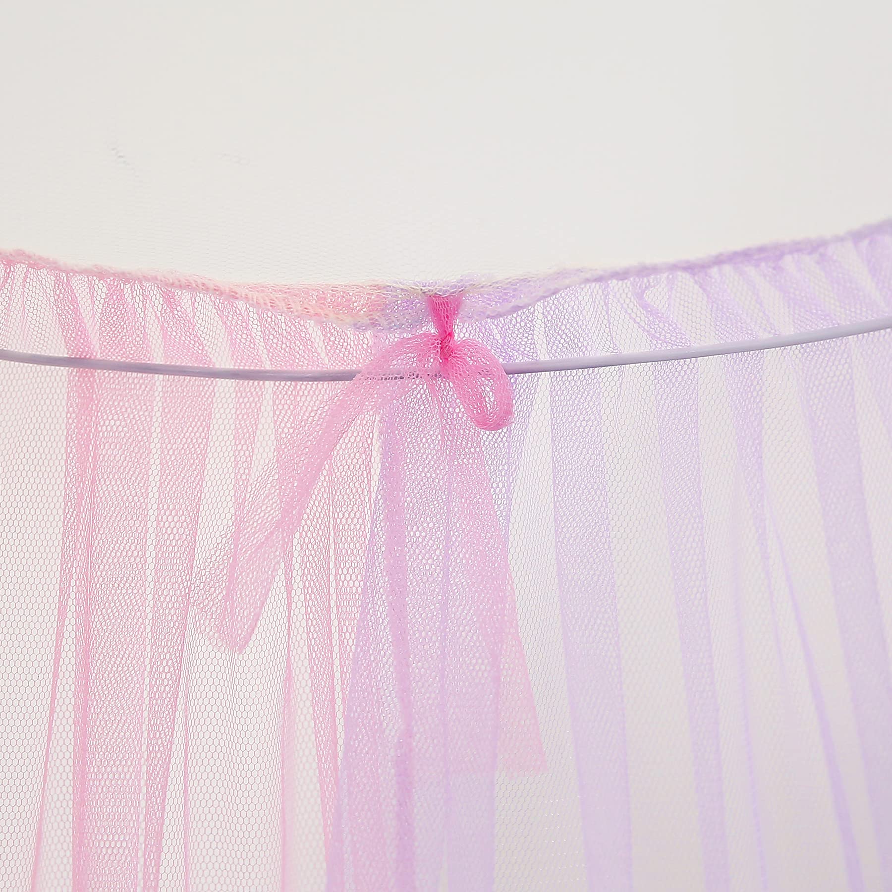 Rainbow Bed Canopy with LED Lights - Princess Bed Canopy for Girls Room, Twin/Full/Queen Size Bed Netting - Perfect for Bedroom Decor, Reading Nook & Dreamy Sleep Space