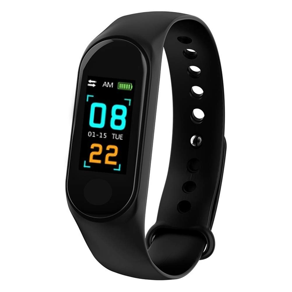 Waterproof IP68 Fitness Bracelet with Color Screen - Smartwatch for Men & Women, Step Counter, Call & SMS Notifications - Perfect for Running, Gym & Daily Activity Tracking