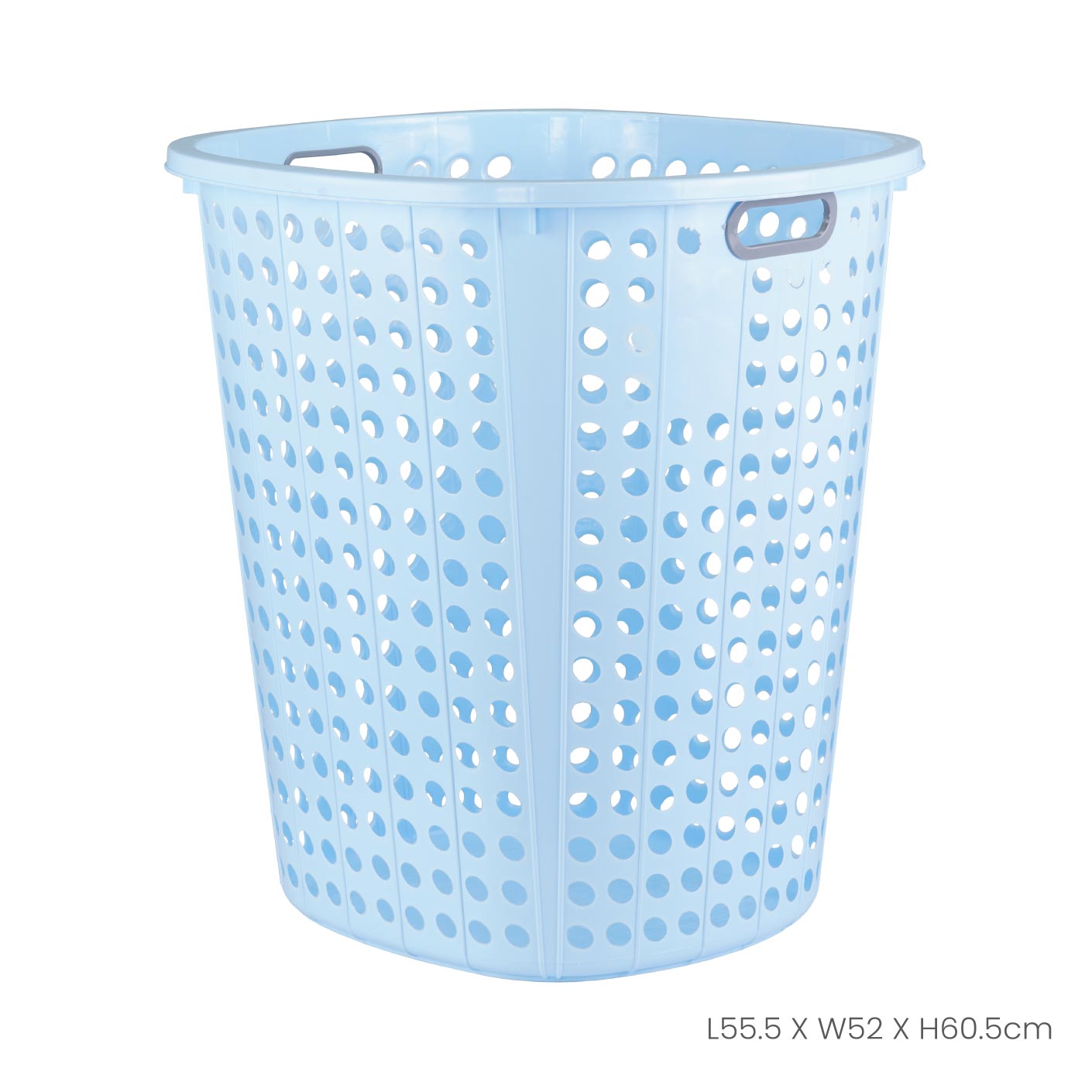Large Heavy-Duty Laundry Basket with Handles - 43L Capacity for Laundry Room, Dorm, or Closet Organization - Foldable & Space-Saving Storage Solution