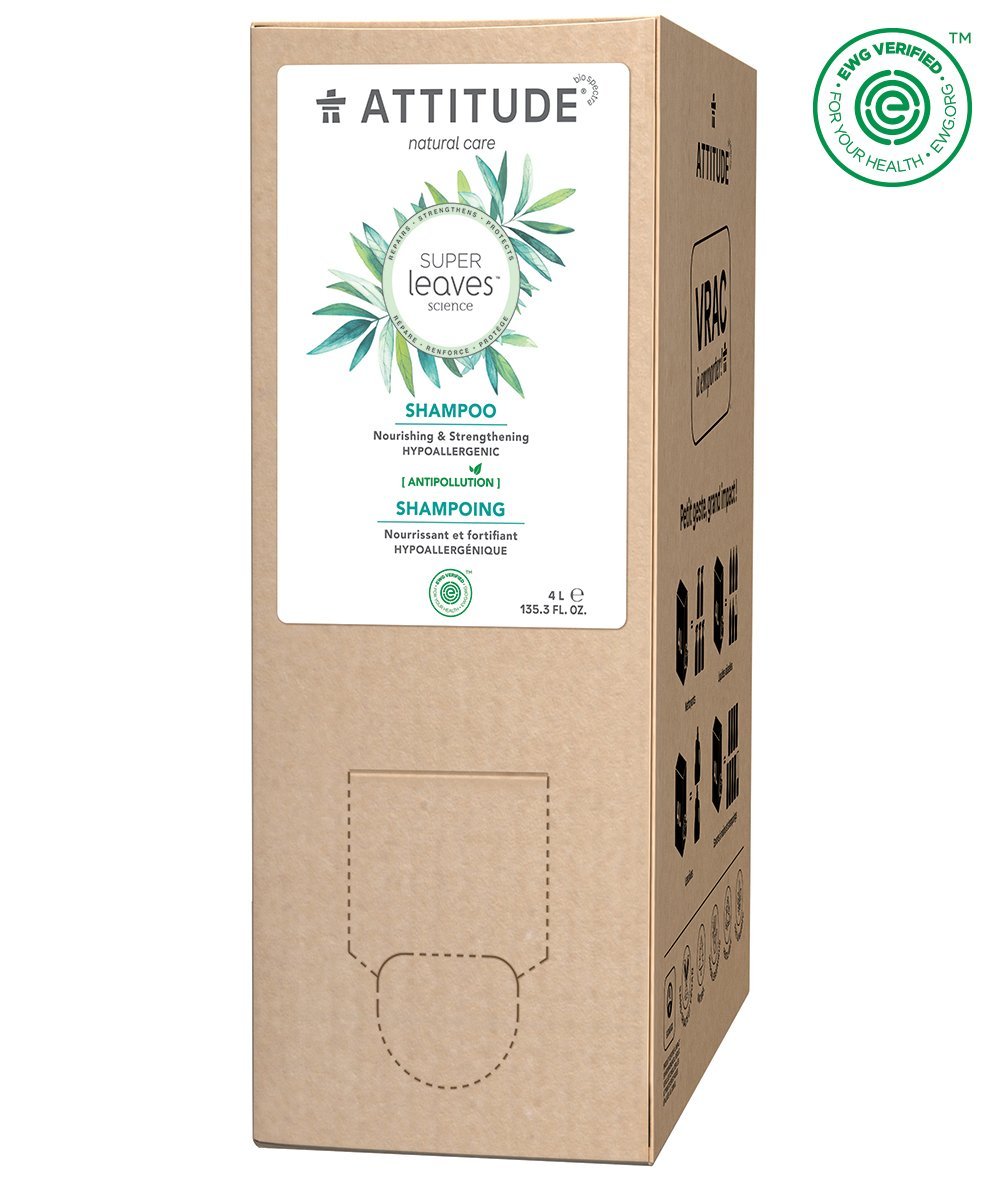 Attitude Super Leaves Nourishing & Strengthening Shampoo for Healthy Hair - Vegan & Natural Formula - Perfect for Daily Hair Care & Scalp Nourishment