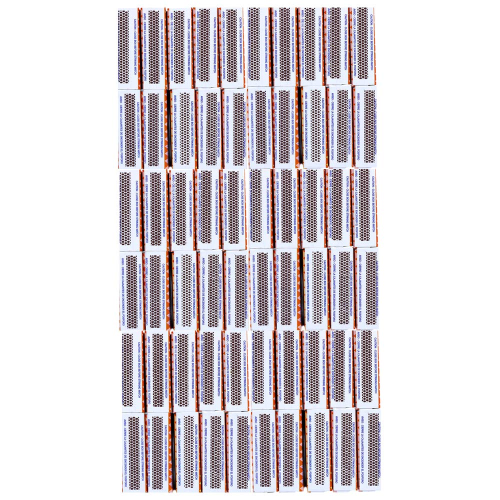 OCD Bargain 32-Count Kitchen Matches - Strike-On-Box Matches for Candles, Camping, Fire Starters & Emergency Use - Perfect for Home, Outdoor Adventures & Survival Kits (80 Matches)