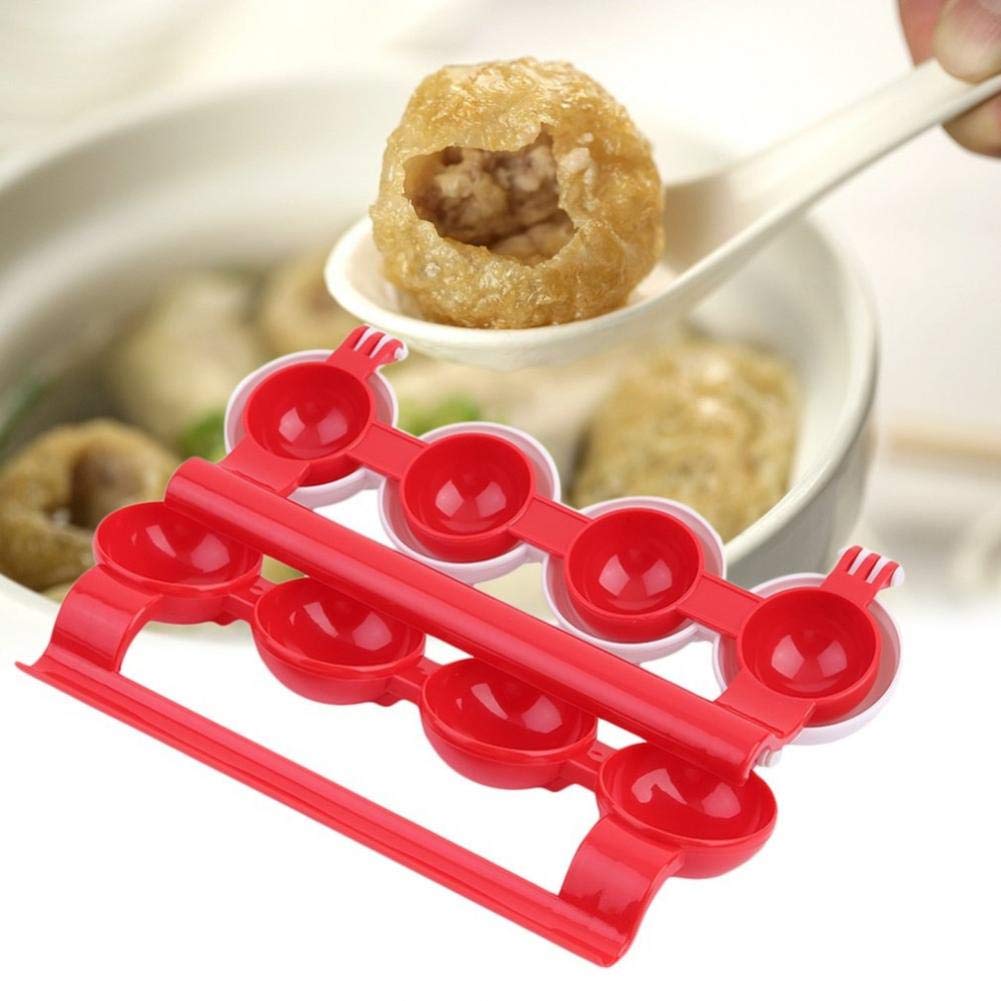 **Plastic Meatball Mold - Homemade Stuffed Meatball Maker for Kitchen - Perfect for Meatballs, Dumplings & Kebabs - Ideal for Home Cooking & Meal Prep**