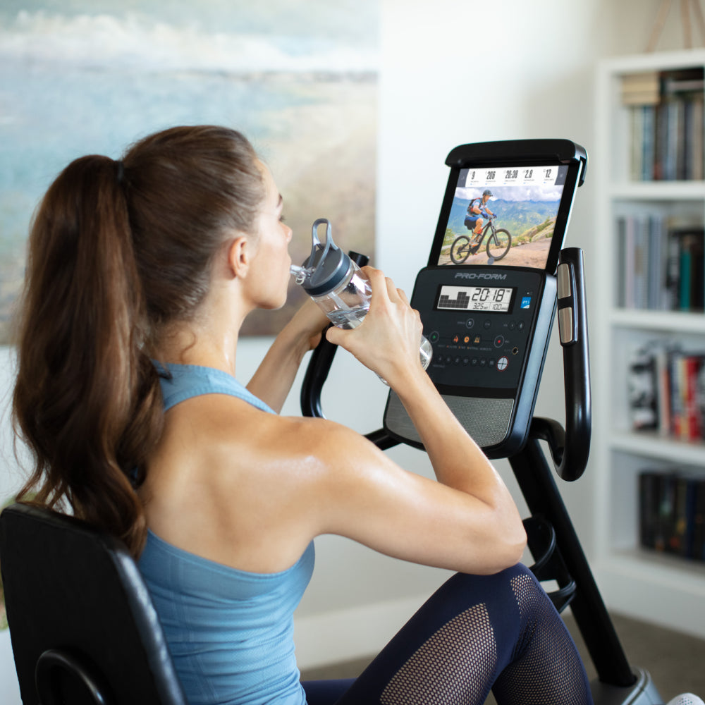 ProForm Cadence R3.9 Recumbent Exercise Bike for Home Gym - Low Impact Cardio Workout Machine for Seniors & Rehabilitation - Perfect for Small Spaces & Apartment Fitness
