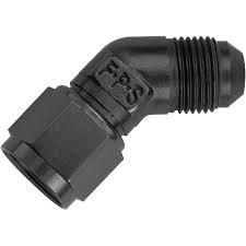 Fragola 3 AN Female to 3 AN Male 45 Degree Swivel Fitting 498001 BL - High-Performance Fuel/Oil Hose Connector for Automotive, Marine & Industrial Applications