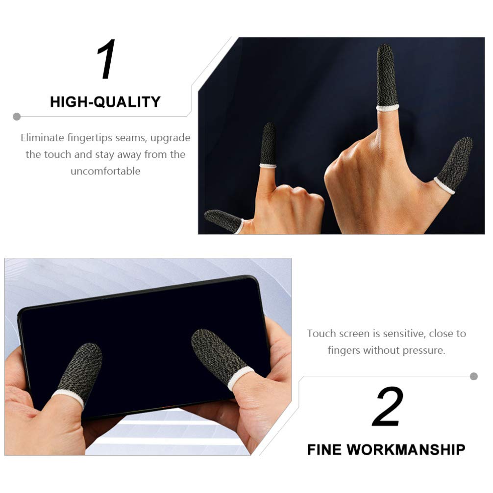 10-Pack Anti-Sweat Finger Cots for Gaming - Breathable Thumb Sleeves for Controllers & Phones | Reduce Sweat & Improve Grip | Perfect for PS5, Xbox, Switch & Mobile Gaming