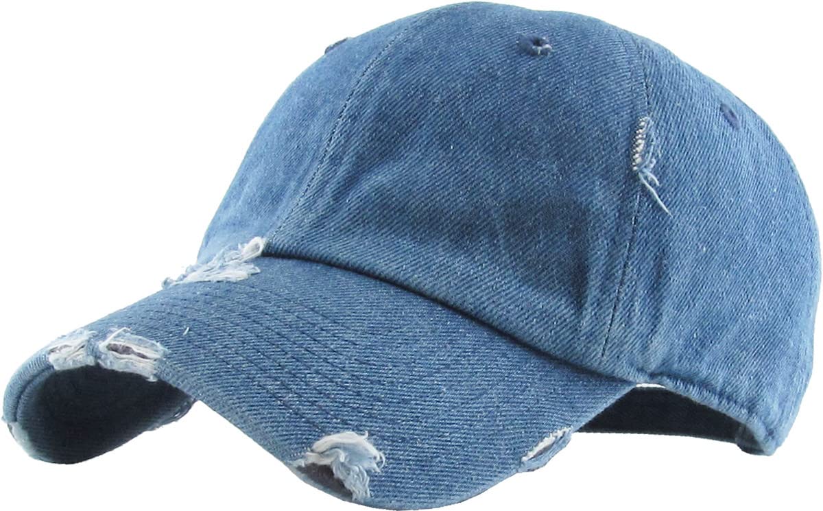 Distressed Baseball Cap KB4005 - Custom Embroidery & Monogram Hats for Men & Women - Perfect for Sports, Outdoor Activities & Fashion