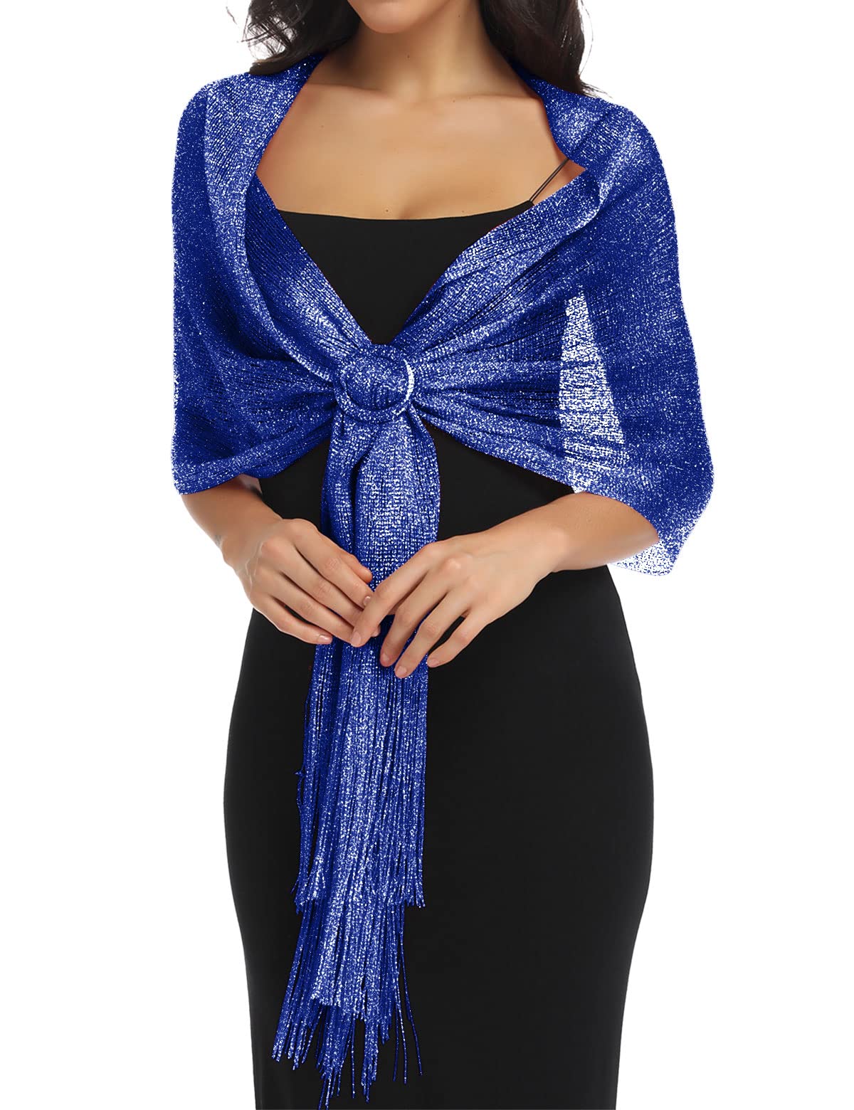 Elegant BANETTETA Women's Shawl Wrap - Formal Evening Scarf with Buckle for Weddings, Parties & Special Occasions - Perfect for Dresses, Gowns & Evening Wear