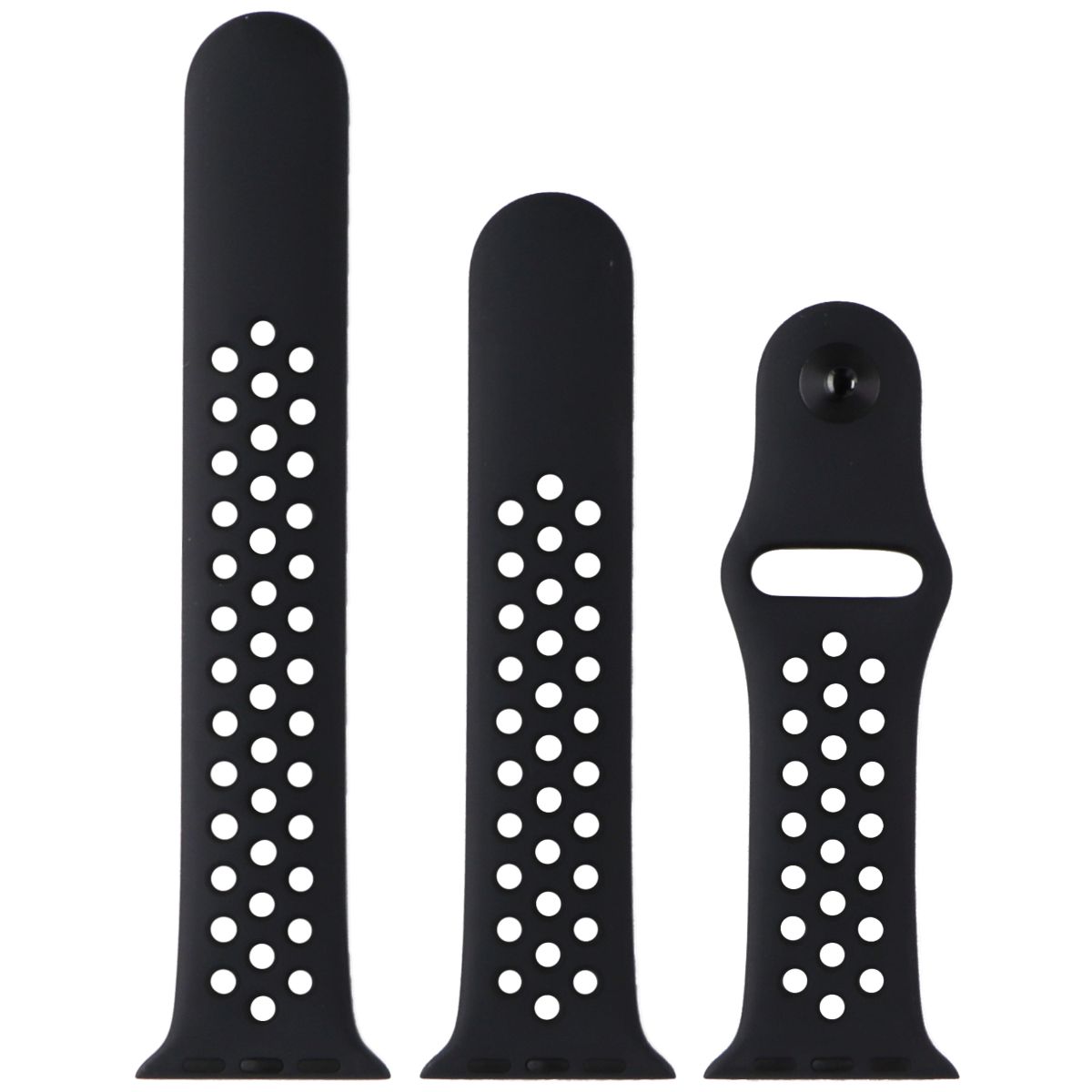 Apple Watch 38/40/41mm Nike Sport Band - Anthracite/Black Full Set | Compatible with Apple Watch Series 3/4/5/6/7/8/SE | Perfect for Running, Workouts & Active Lifestyles