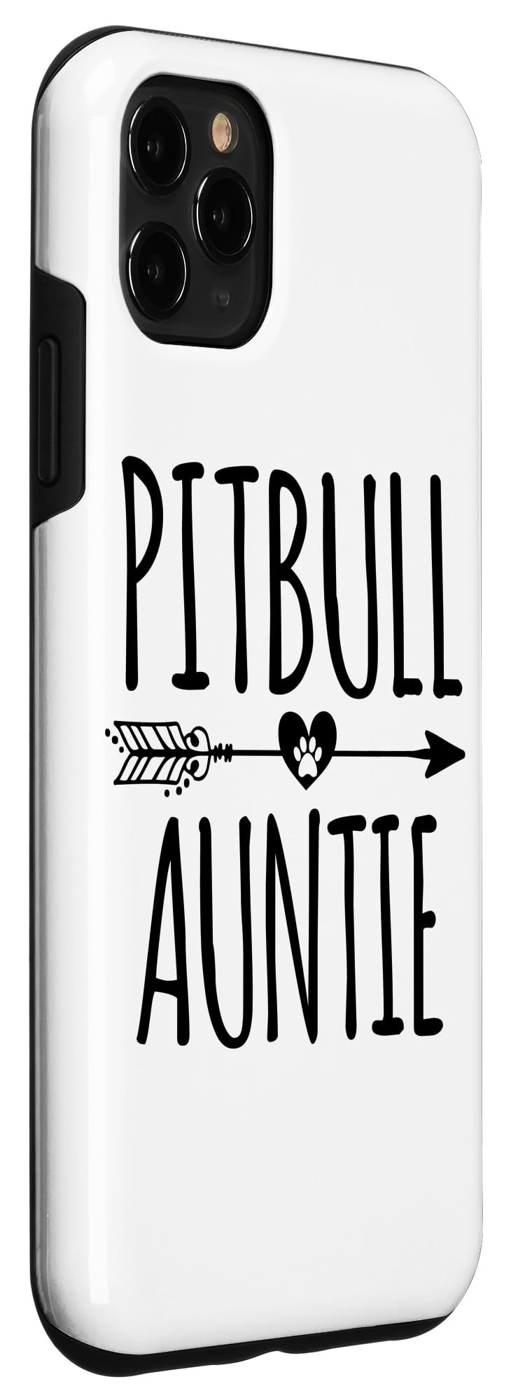 iPhone 11 Pro Max Case - Cute Boho Arrow Design with Pitbull & Auntie Theme | Perfect Gift for Aunts, Dog Lovers & iPhone Users | Durable Protection for Everyday Use