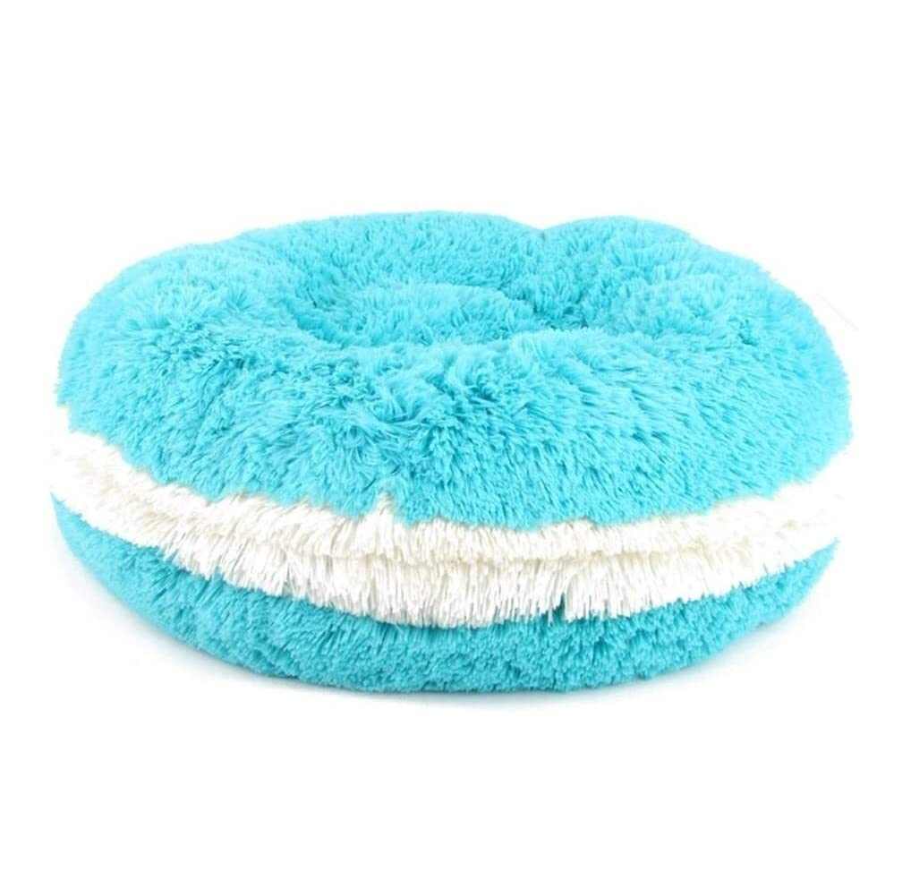 Plush Donut Pet Bed for Dogs & Cats - Round Warm Cuddler Kennel with Anti-Slip Bottom | Machine Washable Calming Dog Bed & Cat Sofa | Perfect for Puppies, Small Pets & Anxiety Relief