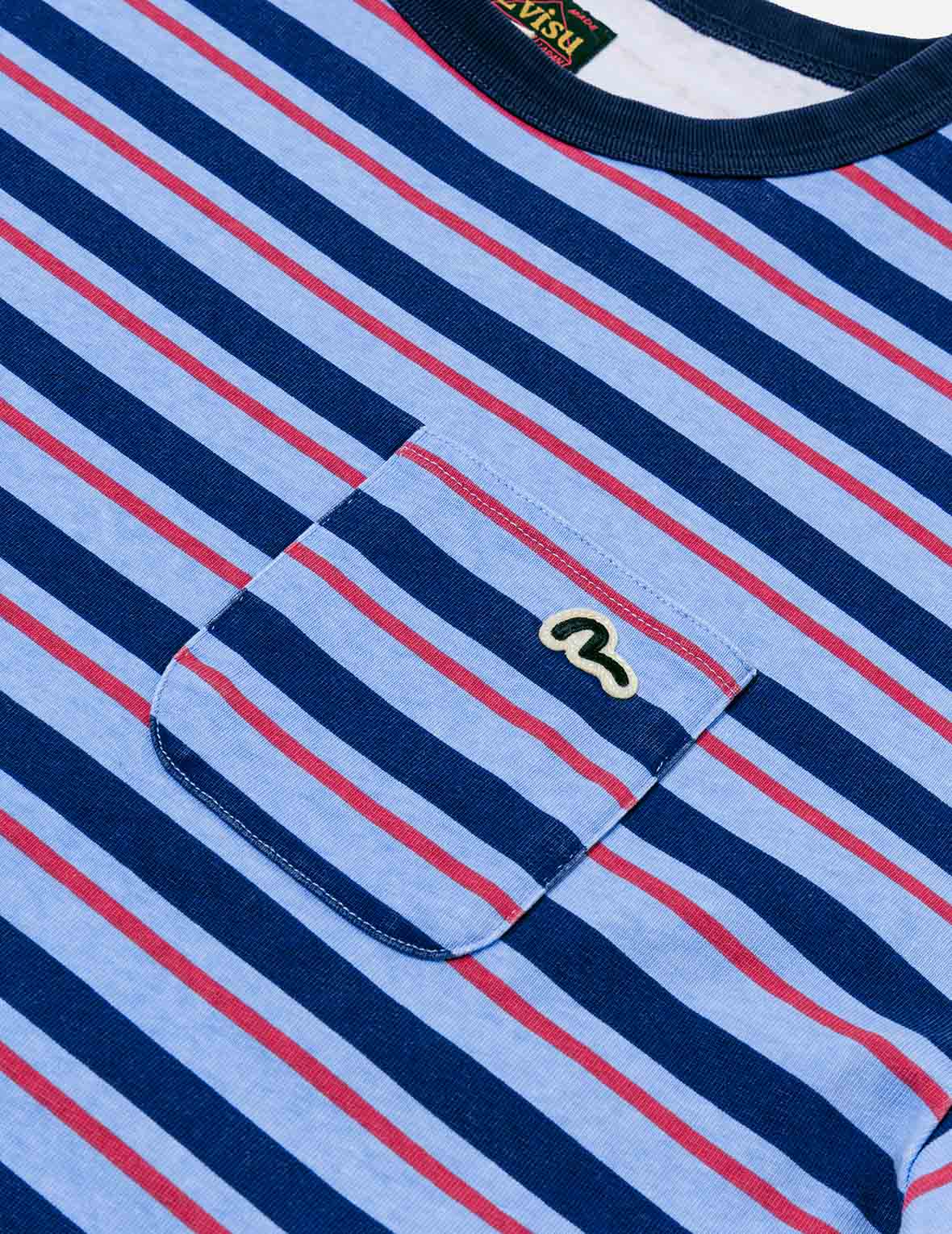 Seagull Appliqué Relaxed Fit Striped T-Shirt for Men - Casual Summer Beachwear & Vacation Outfit
