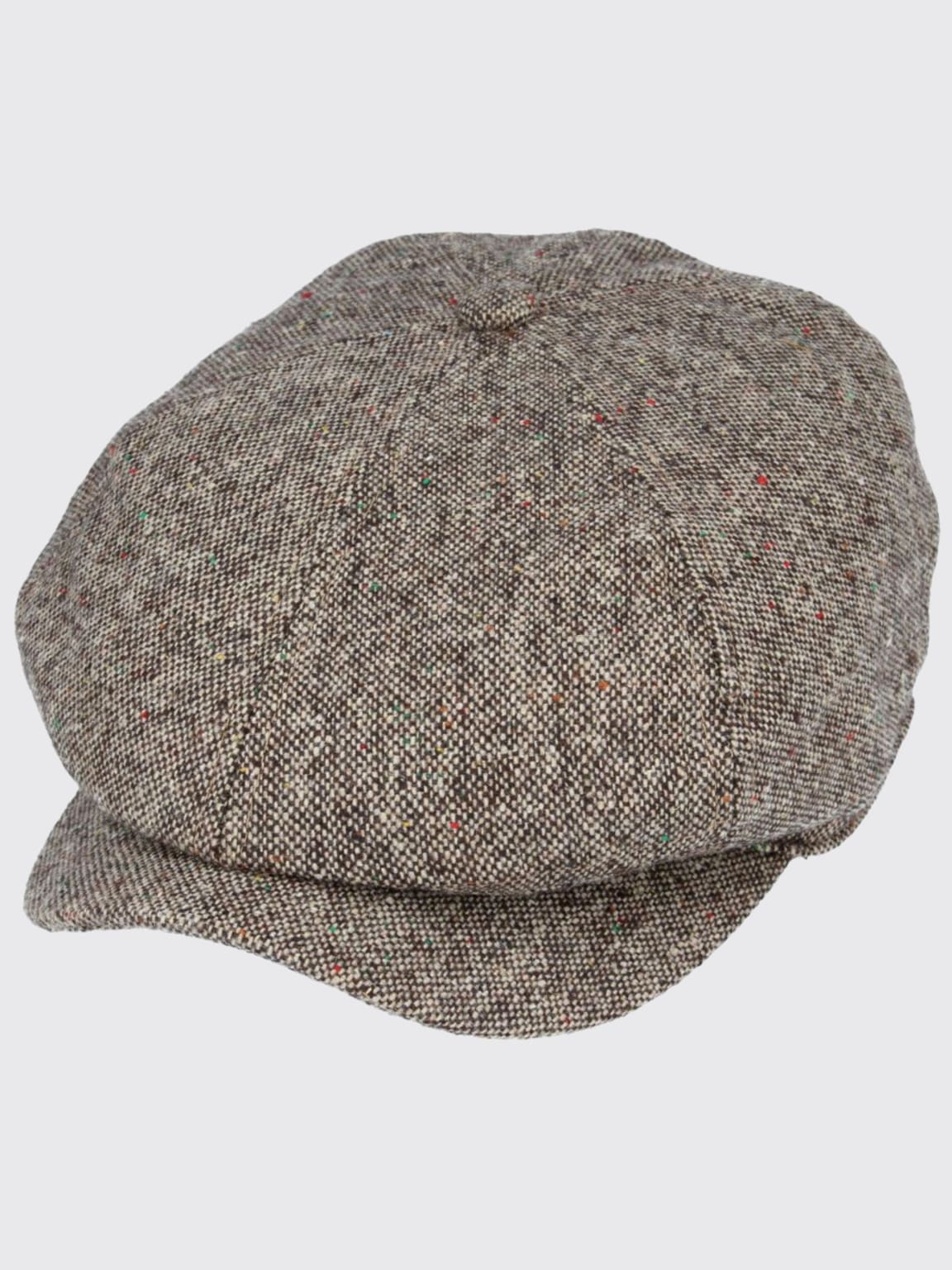 Barucci Elton Wool Blend Donegal Tweed Baker Boy Cap - Vintage Style Newsboy Hat for Men & Women - Perfect for Fall, Winter & Outdoor Activities