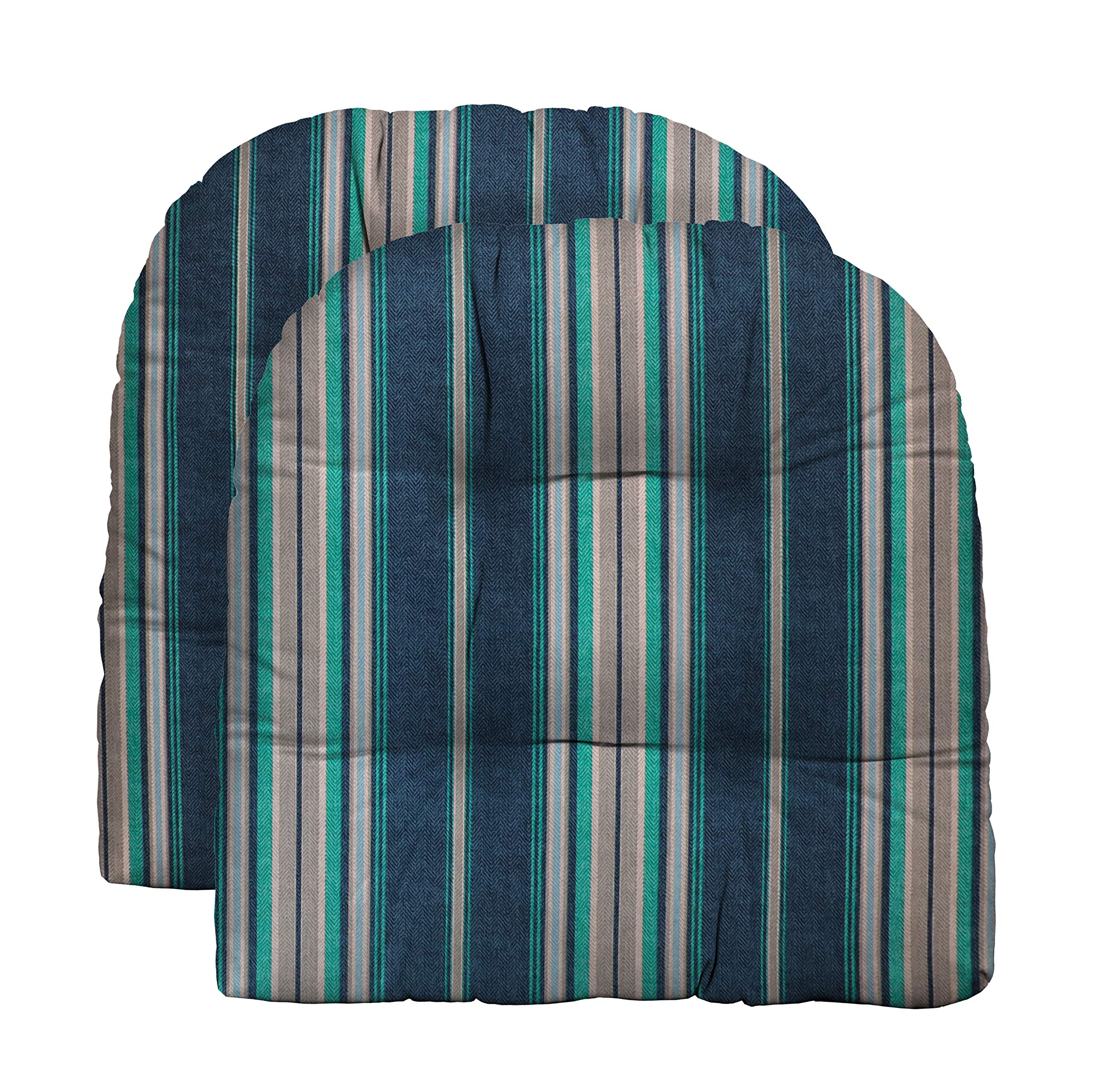 RSH DECOR: 2-Pack Tufted U-Shape Wicker Seat Cushions 19