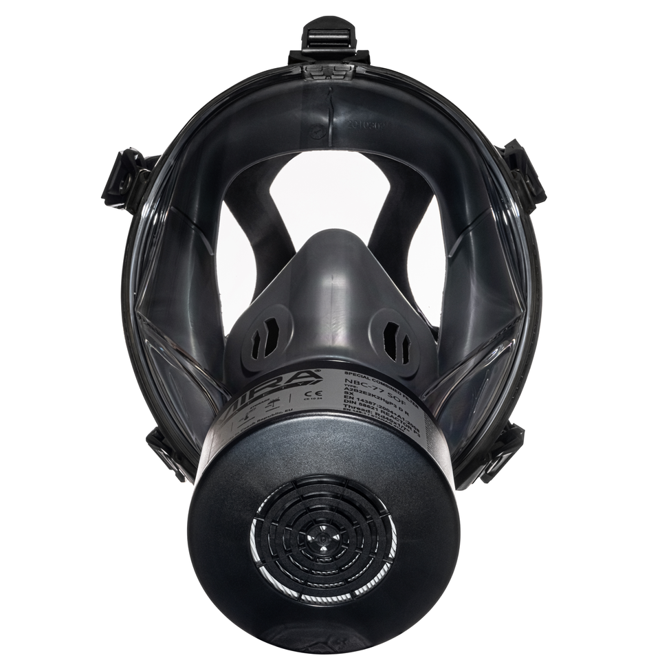 Mira Safety CM I01 Lightweight Full Face Respirator Mask - NIOSH Certified for Chemical, Biological & Industrial Protection - Ideal for Emergency Preparedness, DIY Projects & Workplace Safety