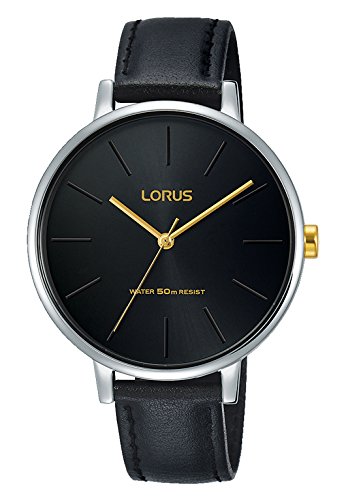 Lorus Women's Black Leather Strap Quartz Watch - Model RG215NX9 - Elegant & Durable Timepiece for Office, Casual Wear & Special Occasions