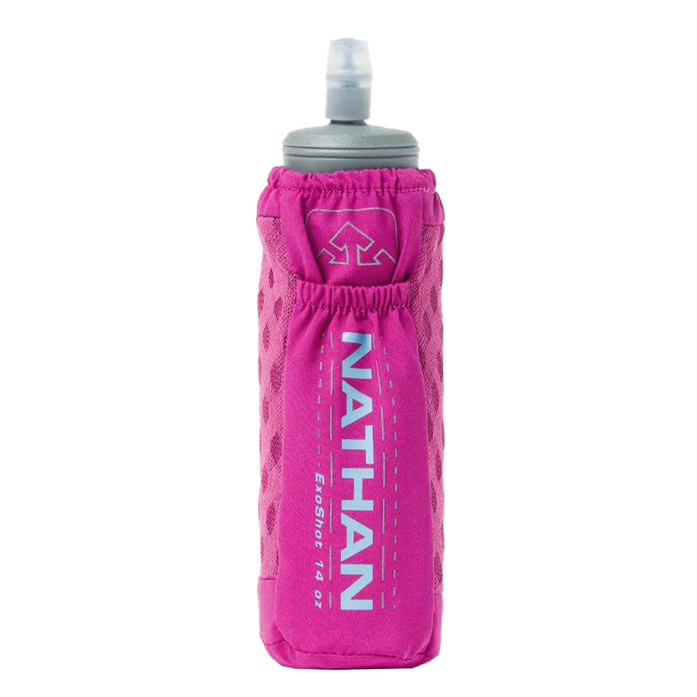 Nathan ExoShot 2.0 14 oz Hydration Running Belt - Lightweight Water Bottle Holder for Runners, Hiking & Outdoor Sports - Hands-Free Hydration Pack for Marathon, Trail Running & Fitness Training