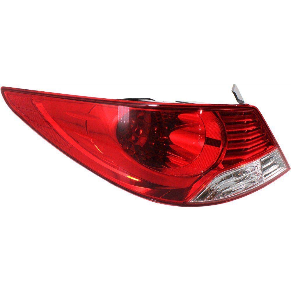 2012-2014 Hyundai Accent LH Sedan LED Tail Light Replacement - Left Side Brake Lamp Assembly - Perfect for Night Driving & Enhanced Safety