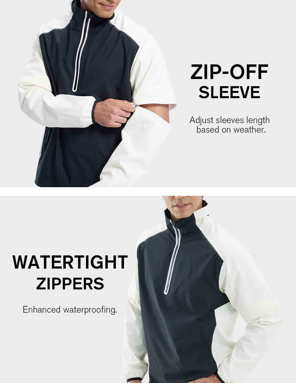 Waterproof Golf Rain Jacket for Men - 20K Performance Lightweight Windbreaker for Golf, Hiking & Outdoor Sports - Stay Dry in All Weather Conditions