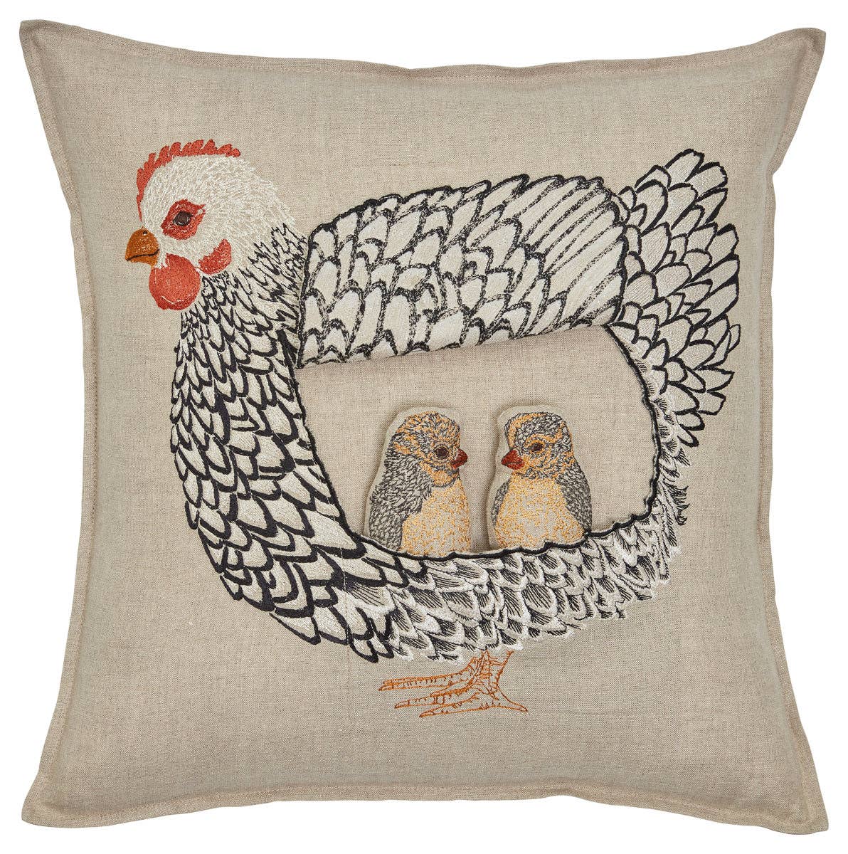 Mother Hen Pocket Pillow - Soft & Cozy Decorative Throw Pillow Cover | Coral & Tusk | Perfect for Nursery, Living Room & Bedroom Decor
