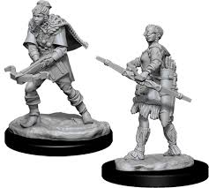 D&D Human Ranger Unpainted Miniatures - 28mm Scale Fantasy RPG Tabletop Game Mini for Dungeons & Dragons, Pathfinder, and Wargaming - Perfect for Painting, Collecting, and Roleplaying Adventures