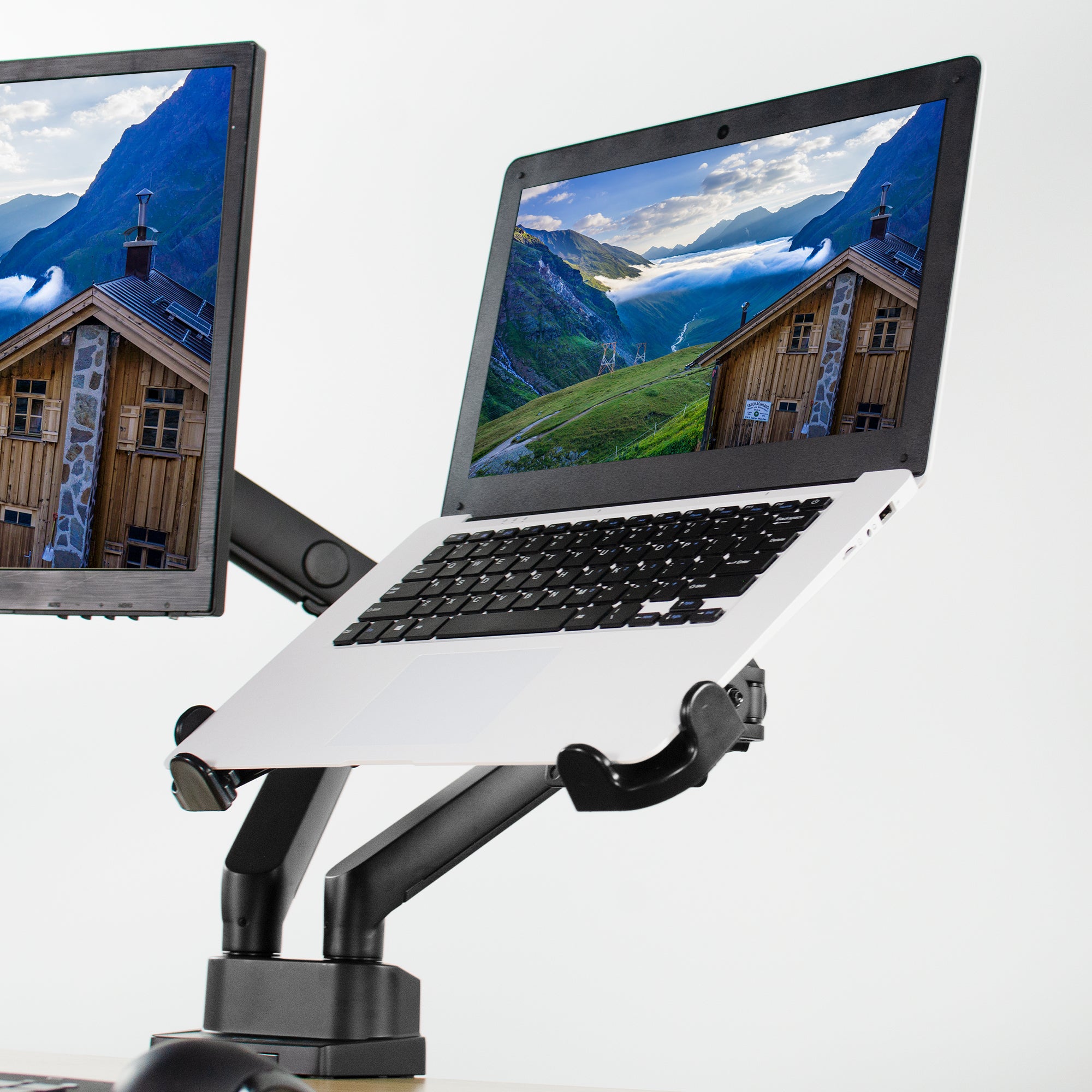 Universal VESA Mount Laptop Stand - Adjustable & Sturdy for Home Office, Gaming & Workspace Setup