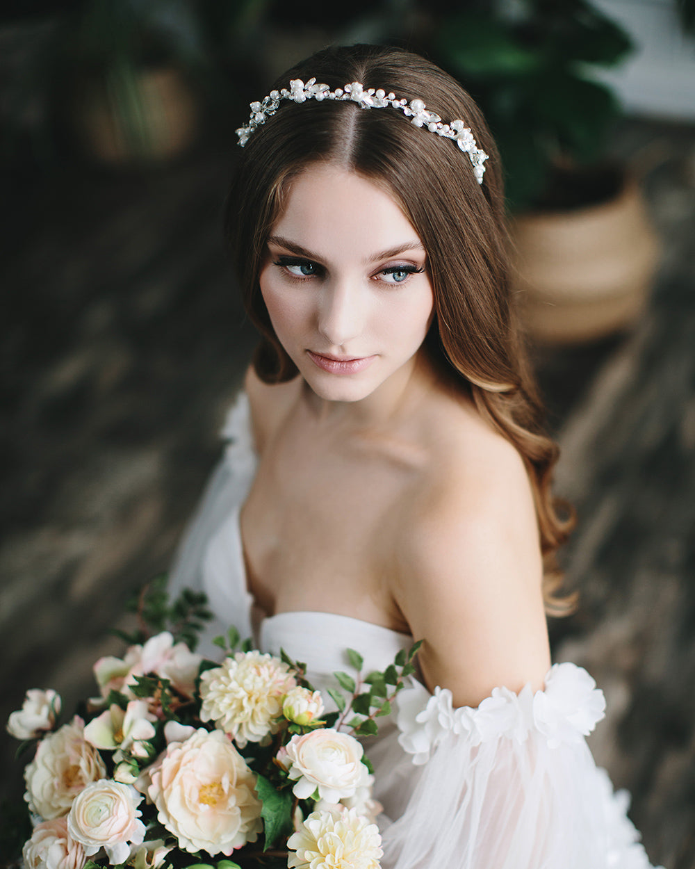 Samantha Pearl Headband for Women - Elegant Crystal Hair Accessory for Weddings, Parties & Special Occasions