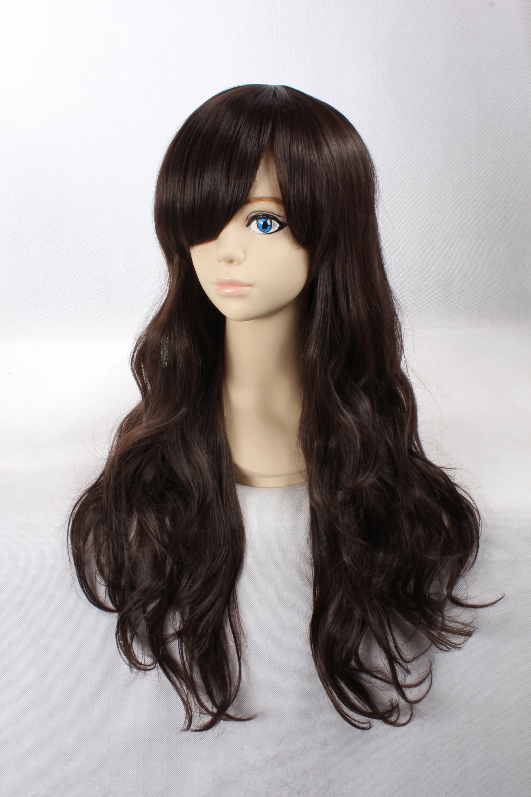 GOOACTION Black Long Curly Cosplay Wig for Tohsaka Rin Fate Stay Night - Anime Costume Party, Halloween, Cosplay Convention, Themed Events
