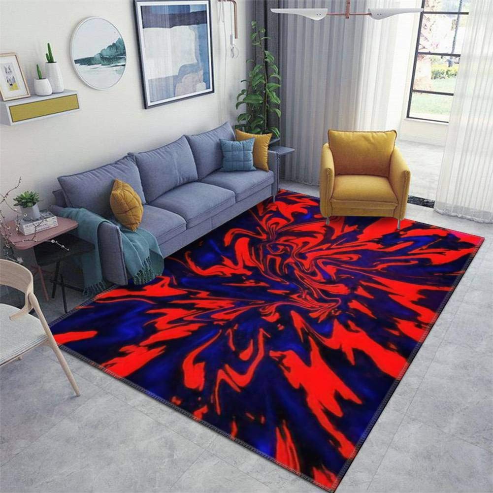 Trippy Waves Non-Slip Rug Pad - Thickened Area Runner Mat for Home, Living Room, Entryway - Indoor/Outdoor Carpet Protector & Doormat (Perfect for High-Traffic Areas, Yoga Spaces & Pet-Friendly Homes)