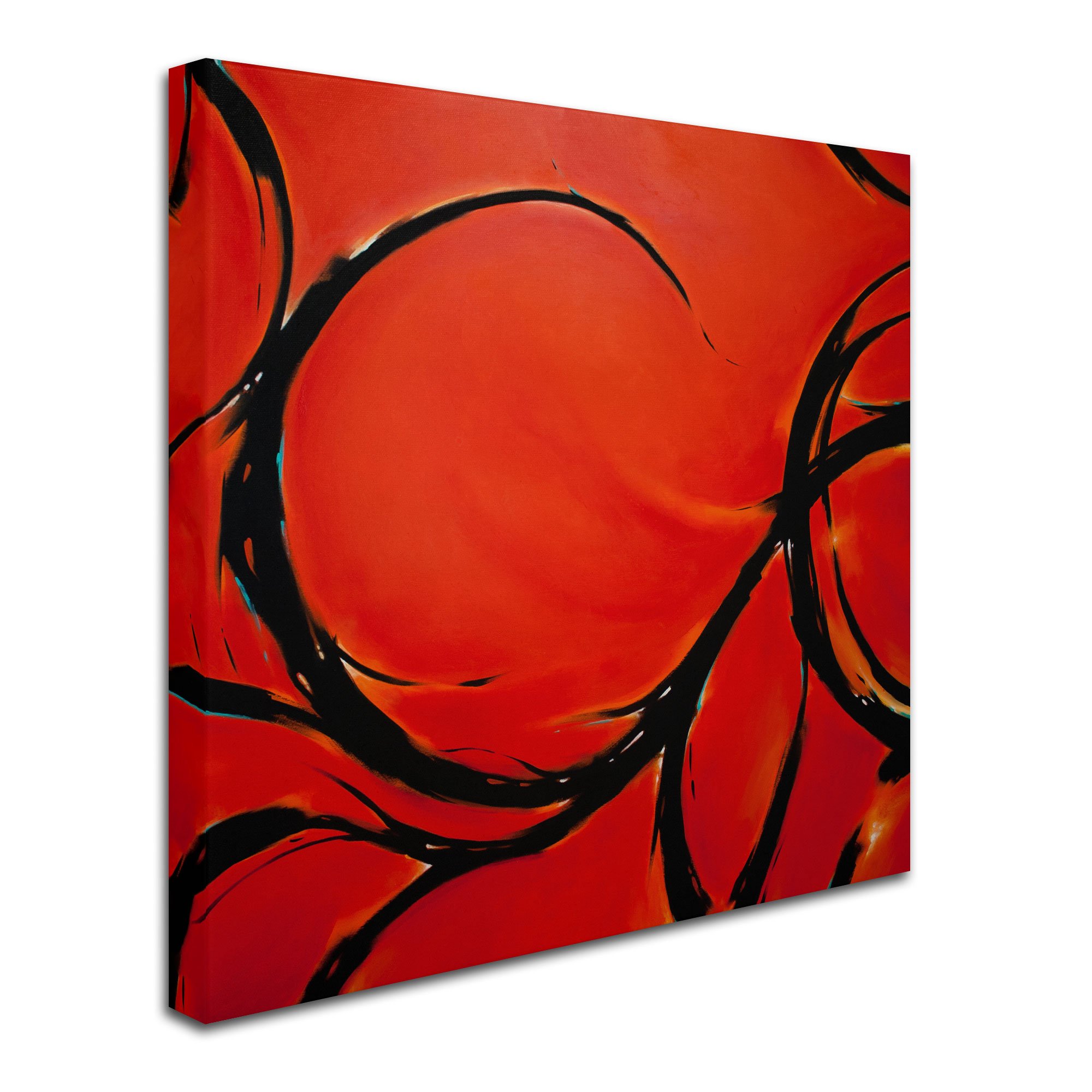 Trademark Fine Art 'Red Dream' Canvas Art by CH Studios - Modern Abstract Wall Decor for Living Room, Bedroom & Office