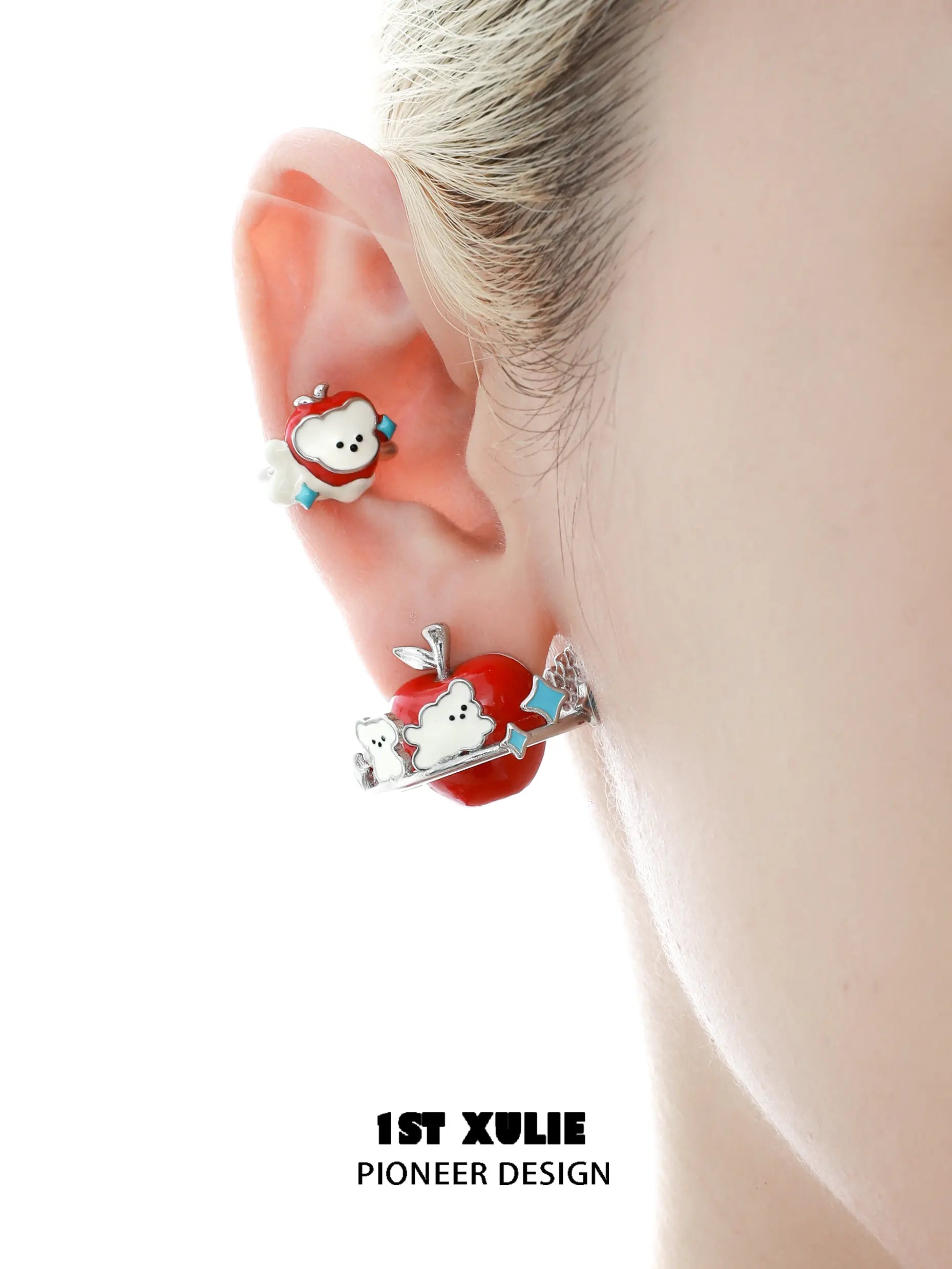 18K Gold Plated Cute Kitten & Puppy Earrings for Women - Adorable Animal Jewelry Gift for Cat & Dog Lovers - Perfect for Casual Wear, Parties & Gifts